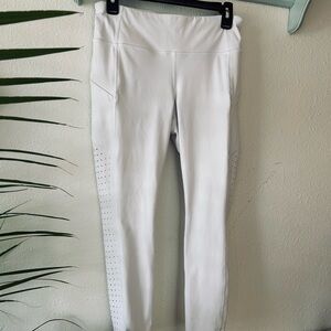 Athleta Laser Cut Contender Tights - White - Size M - #209957